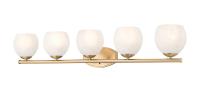 Five Light Vanity by Z-Lite - Colette Collection, Modern Gold Finish - 1963-5V-MGLD