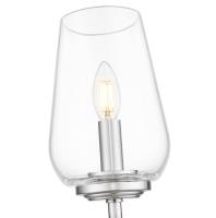 One Light Wall Sconce by Z-Lite - Dominique Collection, Brushed Nickel Finish - 2012-1S-BN