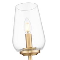 One Light Wall Sconce by Z-Lite - Dominique Collection, Modern Gold Finish - 2012-1S-MGLD