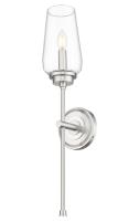 One Light Wall Sconce by Z-Lite - Clara Collection, Brushed Nickel Finish - 2013-1S-BN