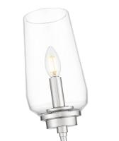 One Light Wall Sconce by Z-Lite - Clara Collection, Brushed Nickel Finish - 2013-1S-BN