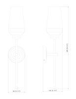 One Light Wall Sconce by Z-Lite - Clara Collection, Brushed Nickel Finish - 2013-1S-BN