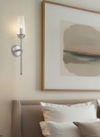 One Light Wall Sconce by Z-Lite - Clara Collection, Brushed Nickel Finish - 2013-1S-BN
