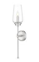 One Light Wall Sconce by Z-Lite - Clara Collection, Brushed Nickel Finish - 2013-1S-BN