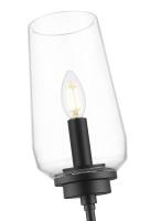 One Light Wall Sconce by Z-Lite - Clara Collection, Matte Black Finish - 2013-1S-MB