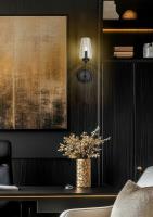 One Light Wall Sconce by Z-Lite - Clara Collection, Matte Black Finish - 2013-1S-MB