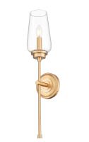 One Light Wall Sconce by Z-Lite - Clara Collection, Modern Gold Finish - 2013-1S-MGLD