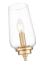One Light Wall Sconce by Z-Lite - Clara Collection, Modern Gold Finish - 2013-1S-MGLD