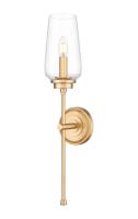 One Light Wall Sconce by Z-Lite - Clara Collection, Modern Gold Finish - 2013-1S-MGLD