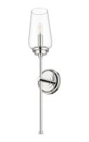 One Light Wall Sconce by Z-Lite - Clara Collection, Polished Nickel Finish - 2013-1S-PN