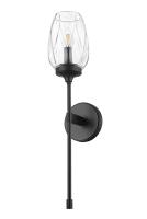 One Light Wall Sconce by Z-Lite - Cassian Collection, Matte Black Finish - 2014-1S-MB