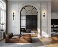 One Light Wall Sconce by Z-Lite - Cassian Collection, Matte Black Finish - 2014-1S-MB