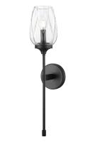 One Light Wall Sconce by Z-Lite - Cassian Collection, Matte Black Finish - 2014-1S-MB