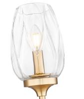 One Light Wall Sconce by Z-Lite - Cassian Collection, Modern Gold Finish - 2014-1S-MGLD