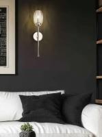 One Light Wall Sconce by Z-Lite - Cassian Collection, Polished Nickel Finish - 2014-1S-PN