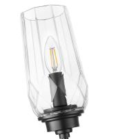 One Light Wall Sconce by Z-Lite - Cosmo Collection, Matte Black Finish - 2015-1S-MB