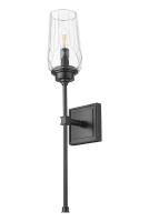 One Light Wall Sconce by Z-Lite - Cosmo Collection, Matte Black Finish - 2015-1S-MB