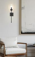 One Light Wall Sconce by Z-Lite - Cosmo Collection, Matte Black Finish - 2015-1S-MB