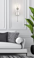One Light Wall Sconce by Z-Lite - Cosmo Collection, Polished Nickel Finish - 2015-1S-PN