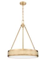 LED Pendant by Z-Lite - Quinn Collection, Modern Gold Finish - 3046P22-MGLD-LED