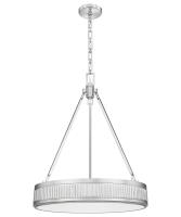 LED Pendant by Z-Lite - Quinn Collection, Satin Nickel Finish - 3046P22-SN-LED
