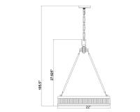 LED Pendant by Z-Lite - Quinn Collection, Satin Nickel Finish - 3046P22-SN-LED