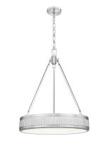 LED Pendant by Z-Lite - Quinn Collection, Satin Nickel Finish - 3046P22-SN-LED
