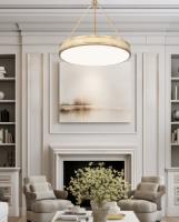 LED Pendant by Z-Lite - Quinn Collection, Modern Gold Finish - 3046P32-MGLD-LED