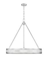 LED Pendant by Z-Lite - Quinn Collection, Satin Nickel Finish - 3046P32-SN-LED
