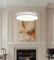 LED Pendant by Z-Lite - Quinn Collection, Satin Nickel Finish - 3046P32-SN-LED