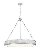 LED Pendant by Z-Lite - Quinn Collection, Satin Nickel Finish - 3046P32-SN-LED