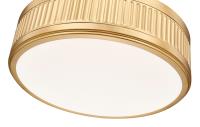 LED Semi Flush Mount by Z-Lite - Quinn Collection, Modern Gold Finish - 3046SF15-MGLD-LED