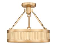LED Semi Flush Mount by Z-Lite - Quinn Collection, Modern Gold Finish - 3046SF15-MGLD-LED