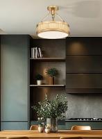 LED Semi Flush Mount by Z-Lite - Quinn Collection, Modern Gold Finish - 3046SF15-MGLD-LED