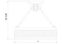 LED Semi Flush Mount by Z-Lite - Quinn Collection, Satin Nickel Finish - 3046SF15-SN-LED
