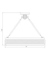 LED Semi Flush Mount by Z-Lite - Quinn Collection, Modern Gold Finish - 3046SF22-MGLD-LED