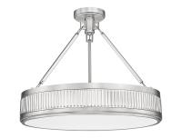 LED Semi Flush Mount by Z-Lite - Quinn Collection, Satin Nickel Finish - 3046SF22-SN-LED