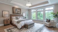 LED Semi Flush Mount by Z-Lite - Quinn Collection, Satin Nickel Finish - 3046SF22-SN-LED