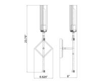 One Light Wall Sconce by Z-Lite - Esme Collection, Matte Black Finish - 3047-1S-MB