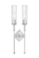 Two Light Wall Sconce by Z-Lite - Esme Collection, Brushed Nickel Finish - 3047-2S-BN