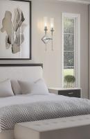 Two Light Wall Sconce by Z-Lite - Esme Collection, Brushed Nickel Finish - 3047-2S-BN