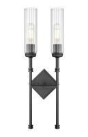 Two Light Wall Sconce by Z-Lite - Esme Collection, Matte Black Finish - 3047-2S-MB