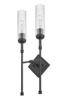 Two Light Wall Sconce by Z-Lite - Esme Collection, Matte Black Finish - 3047-2S-MB