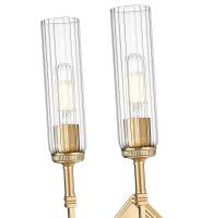 Two Light Wall Sconce by Z-Lite - Esme Collection, Modern Gold Finish - 3047-2S-MGLD