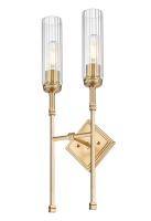 Two Light Wall Sconce by Z-Lite - Esme Collection, Modern Gold Finish - 3047-2S-MGLD