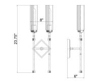 Two Light Wall Sconce by Z-Lite - Esme Collection, Modern Gold Finish - 3047-2S-MGLD