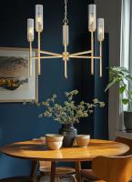 Five Light Chandelier by Z-Lite - Esme Collection, Modern Gold Finish - 3047-5MGLD