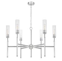 Six Light Chandelier by Z-Lite - Esme Collection, Brushed Nickel Finish - 3047-6BN
