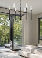 Six Light Chandelier by Z-Lite - Esme Collection, Matte Black Finish - 3047-6MB
