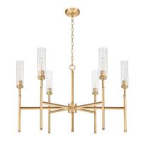 Six Light Chandelier by Z-Lite - Esme Collection, Modern Gold Finish - 3047-6MGLD